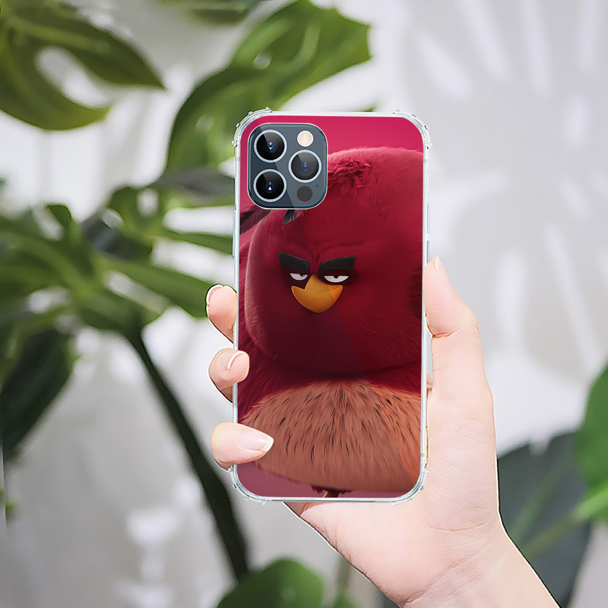 （画像用） Angry Birds アングリーバード 【iPhone 12シリーズ対応】透明スマホケース（クリアソフトケース）